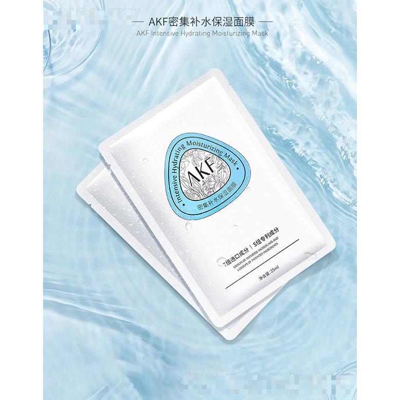 AKF 密集補(bǔ)水保濕面膜 25ml涼感冰絲膜布 更輕 更透 更服帖